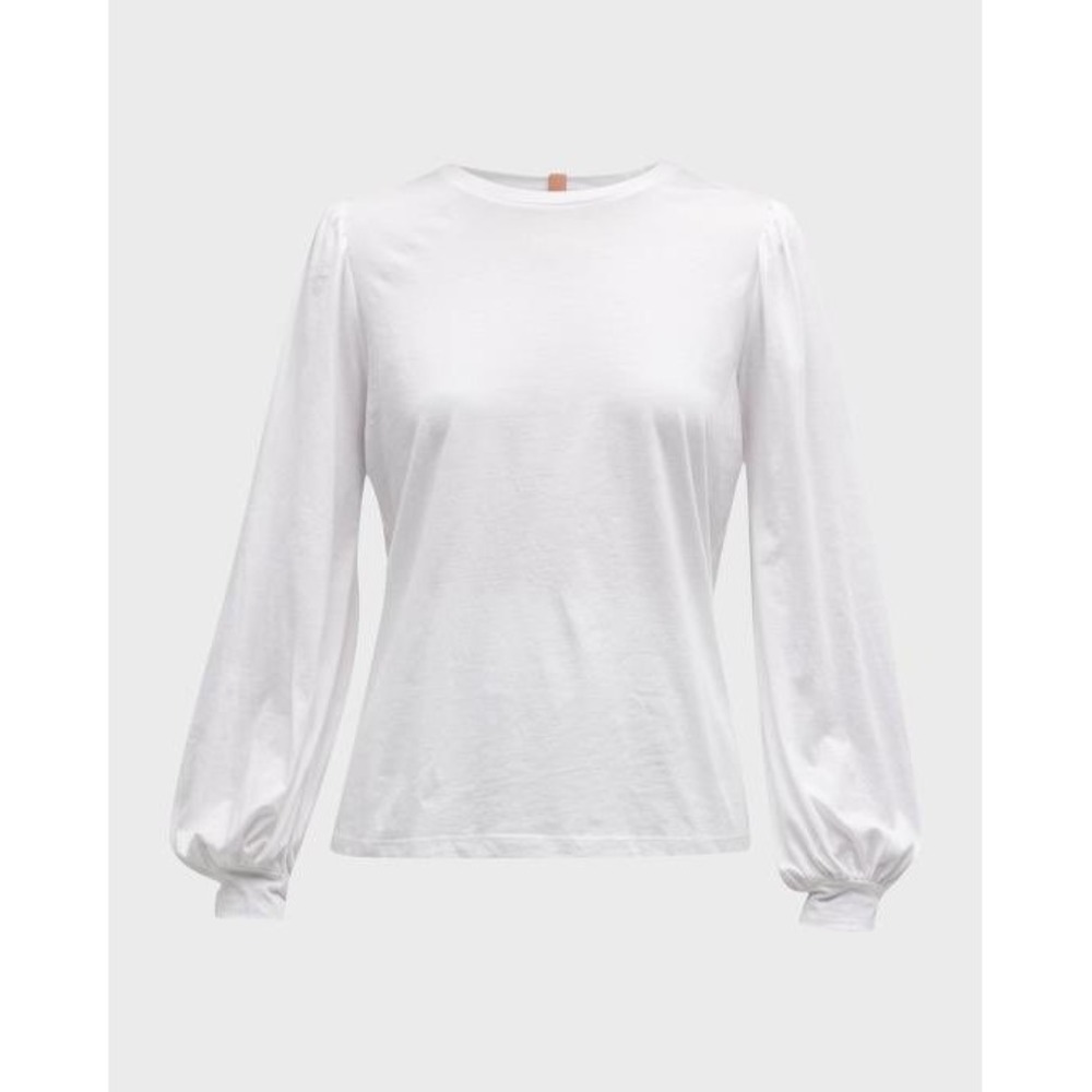 Lunya Organic Pima Long Sleeve Tee Womens Size Medium White New With Tags